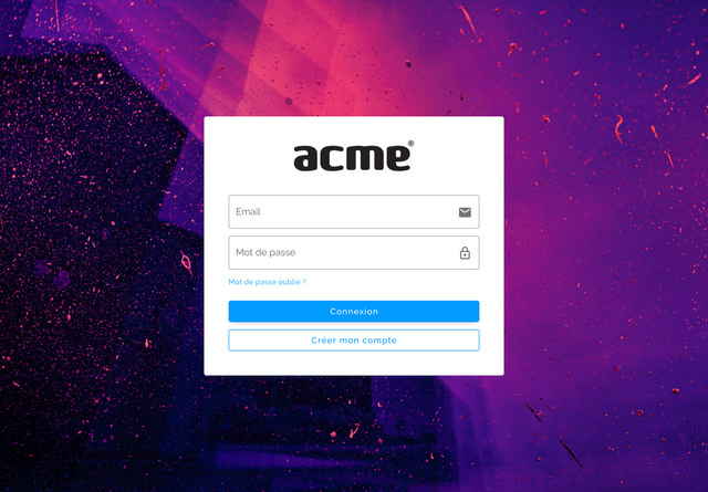 Page de connexion de votre plateforme de formation