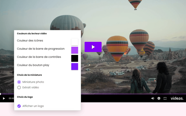 Customizable video player